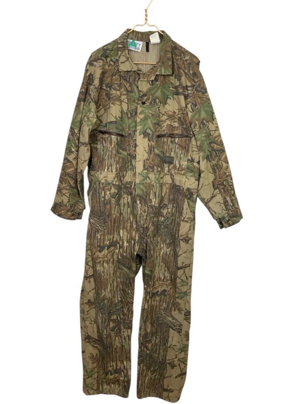 VTG Liberty Men's XL Realtree Camo Full Zip Hunting Work Outdoor Coveralls USA